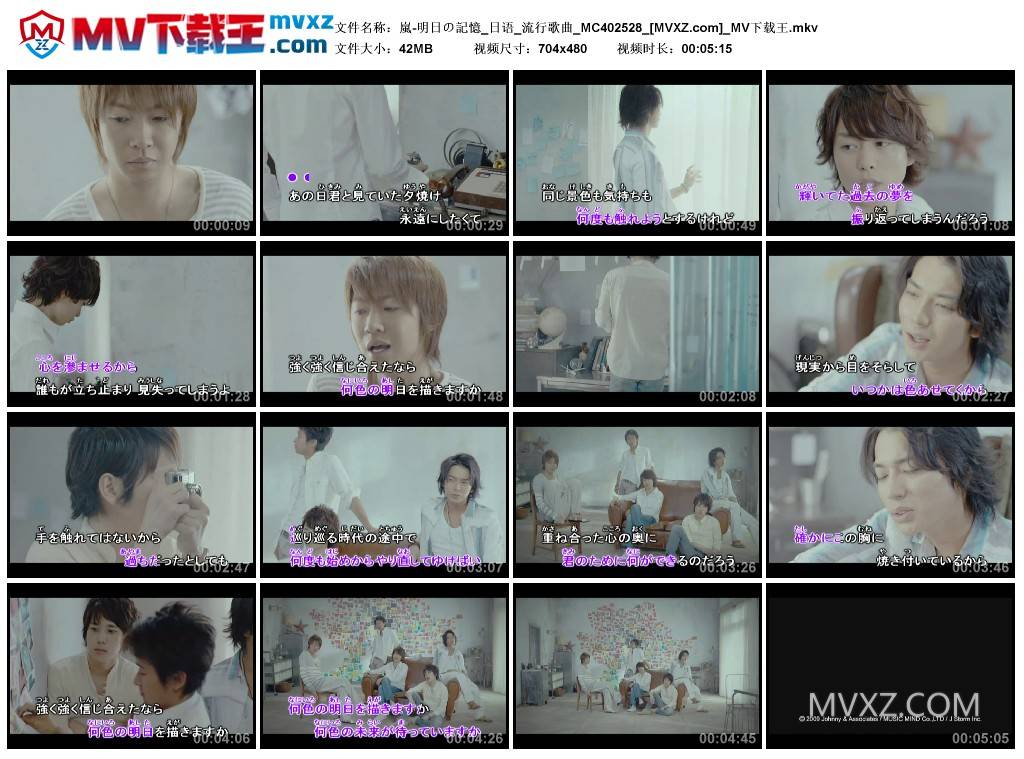 嵐-明日の記憶_日语_流行歌曲_MC402528